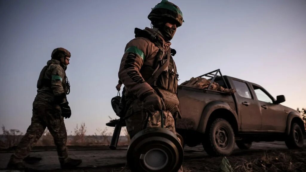 Ukrainian army engineers are pictured along the frontline in the Donetsk region in October 2024 (Press service of the 24th Mechanized Brigade Named After King Danylo/AFP)