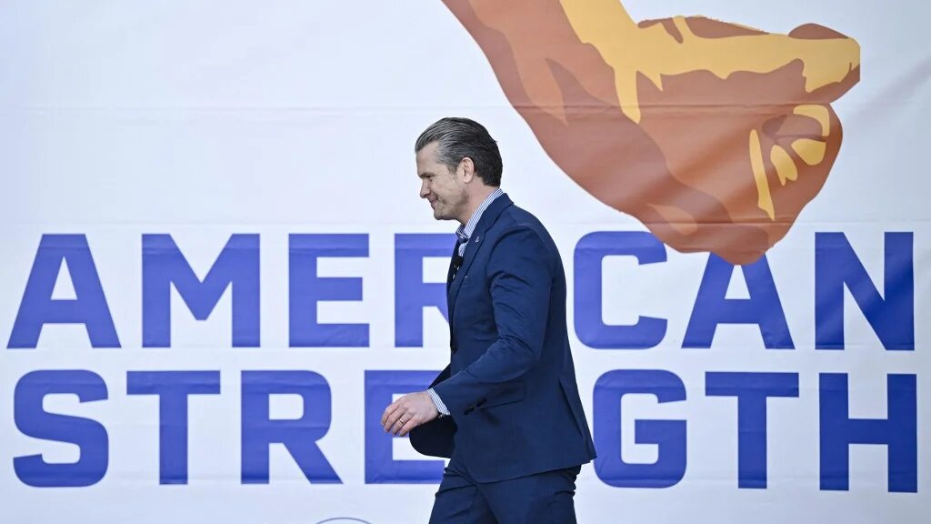 US Defense Secretary Pete Hegseth is pictured in Florida in February 2026 (Miguel Rodriguez/AFP)