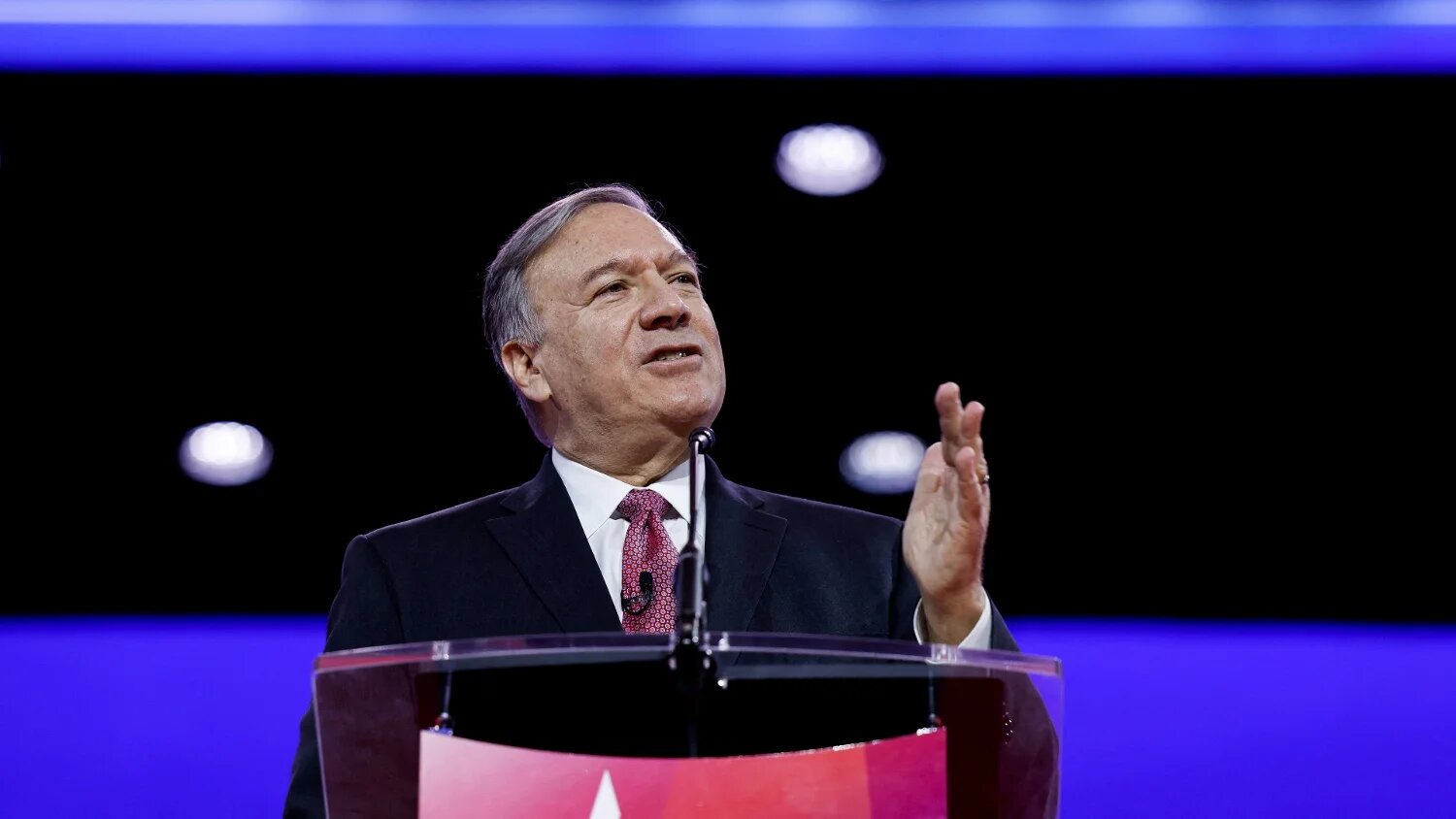 Former US Secretary of State Mike Pompeo speaks during the annual Conservative Political Action Conference in Maryland on 3 March 2023.