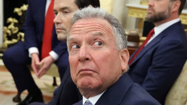 US envoy Steve Witkoff and other Trump administration officials attend a meeting with the president of Ukraine at the White House on 18 August 2025  (Anna Moneymaker/Getty Images/AFP)