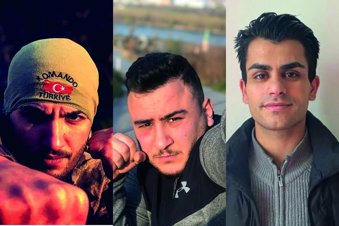Recep Tayyip Gültekin, Mikail Özen et Oussama Abou al-Hosna (Twitter)