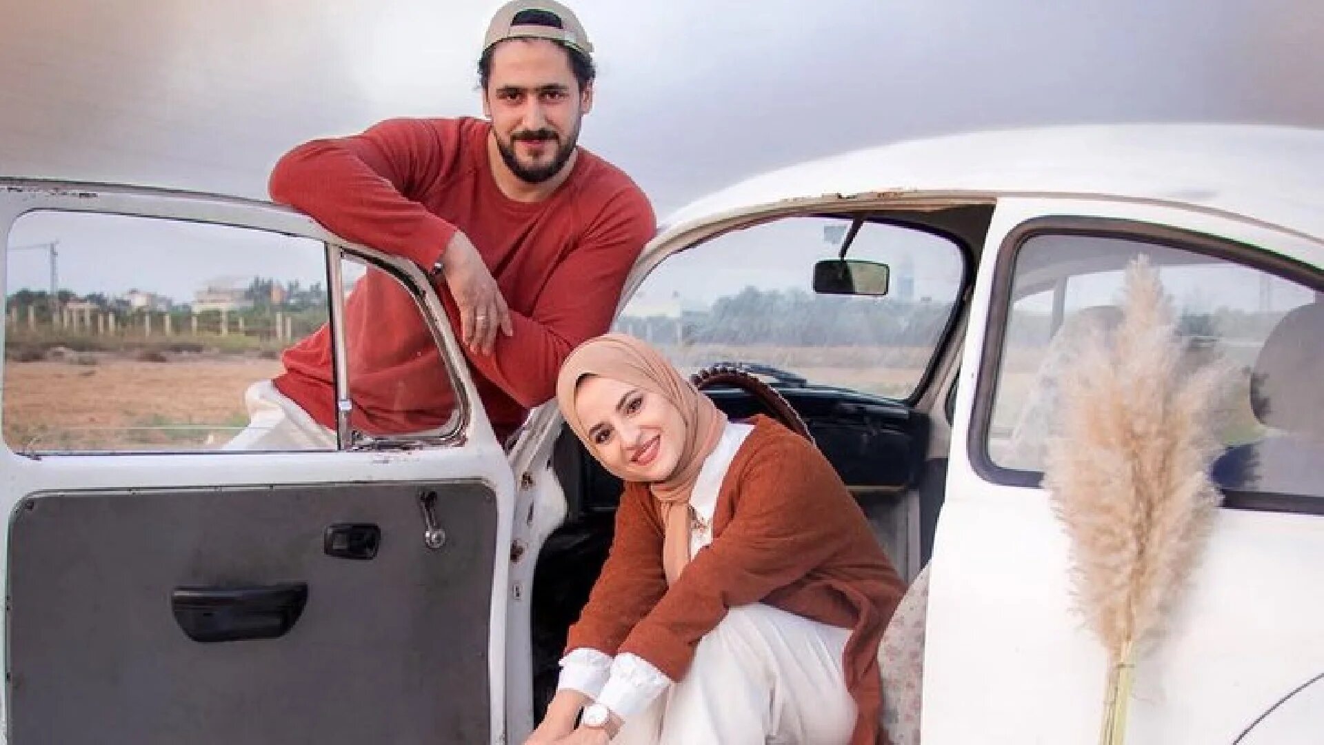 Walaa Jumaa al-Afranji and Ahmed Saeed Salama were killed in an Israeli strike on Nuseirat refugee camp on 25 December 2024 (Screengrab/X)