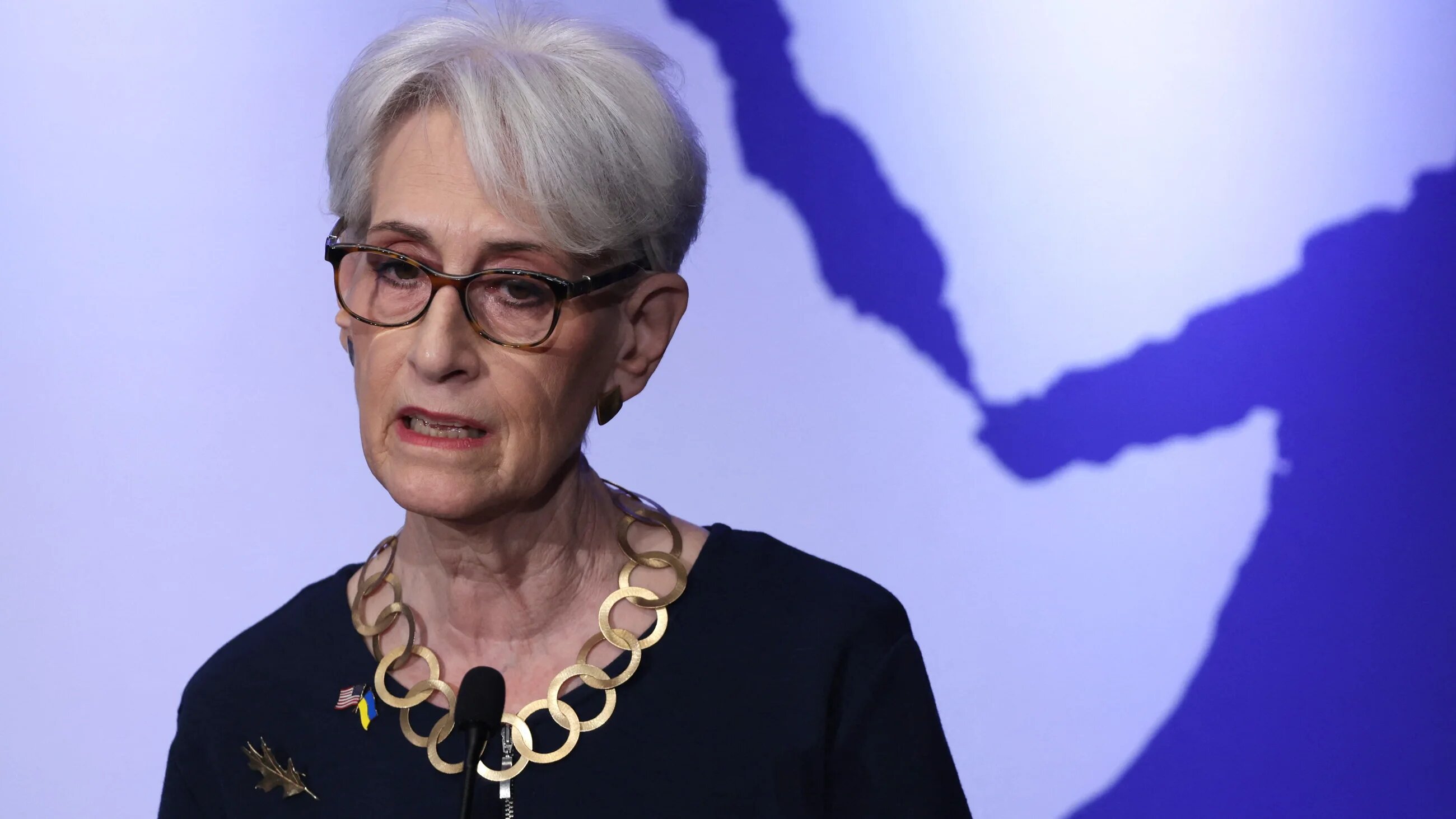 Former Deputy US Secretary of State Wendy Sherman speaks during an event in Washington, DC, 24 February, 2023 (AFP/Alex Wong)