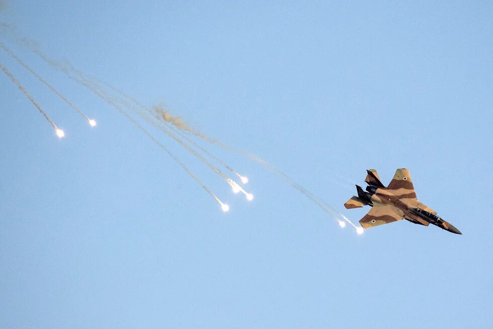 Israel's jets regularly break the sound barrier over urban areas causing sonic booms that have been known to shatter windows (AFP)