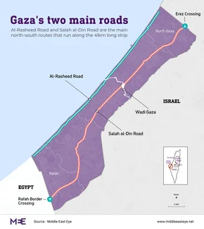 palestine-gaza-two-main-roads-map