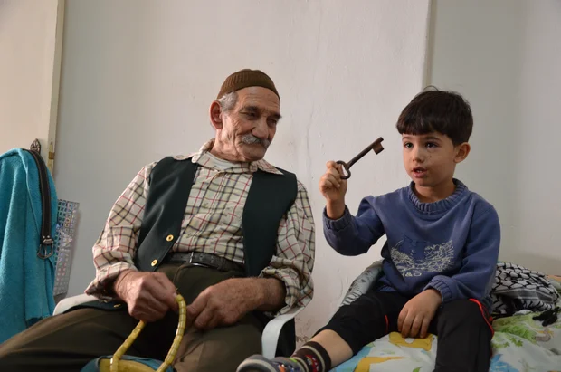 Sabri with his grandson Kate Shuttleworth