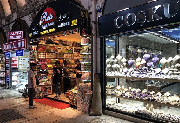 A Turkish delight store in the Grand Bazaar in Istanbul.
