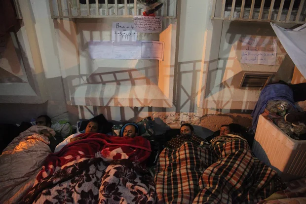 All the hunger strikers have university diplomas but work as guards at the energy company (MEE/Thessa Lageman)