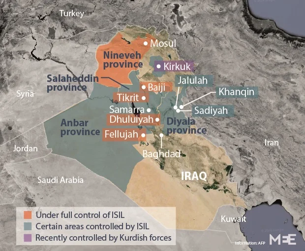 Iraq fighting as of 13 June (MEE) 