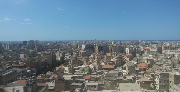 A view of Tripoli's Skyline from the Crusaders' Castle (MEE/Ali Harb)