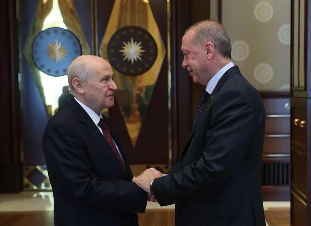 Erdogan and Bahceli met in Ankara on July 31.