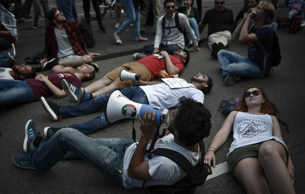 Pro-Palestine protests in The Hague (MEE / Jonathan Rashad) 