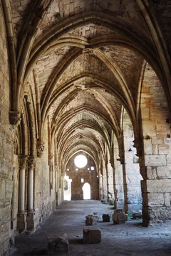 Despite damagefrom the war, the Knights Hall is still a stunning example of Crusader architecture (Tom Westcott/MEE)