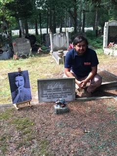 Princess Musbah Haidar's grave was rediscovered by British historian Tharik Hussain (Tharik Hussain)