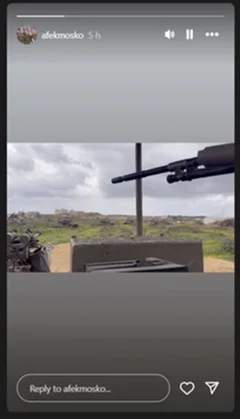 Afek Moskovitch instagram account showing attack on Turkish hospital