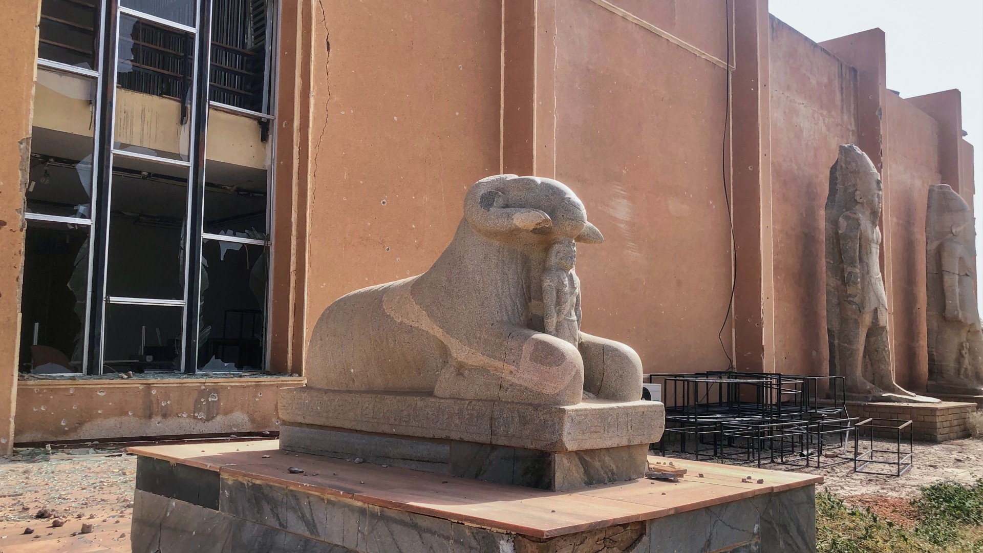 A view of the damage at the Sudan National Museum in Khartoum on 11 April 2025 (AFP)