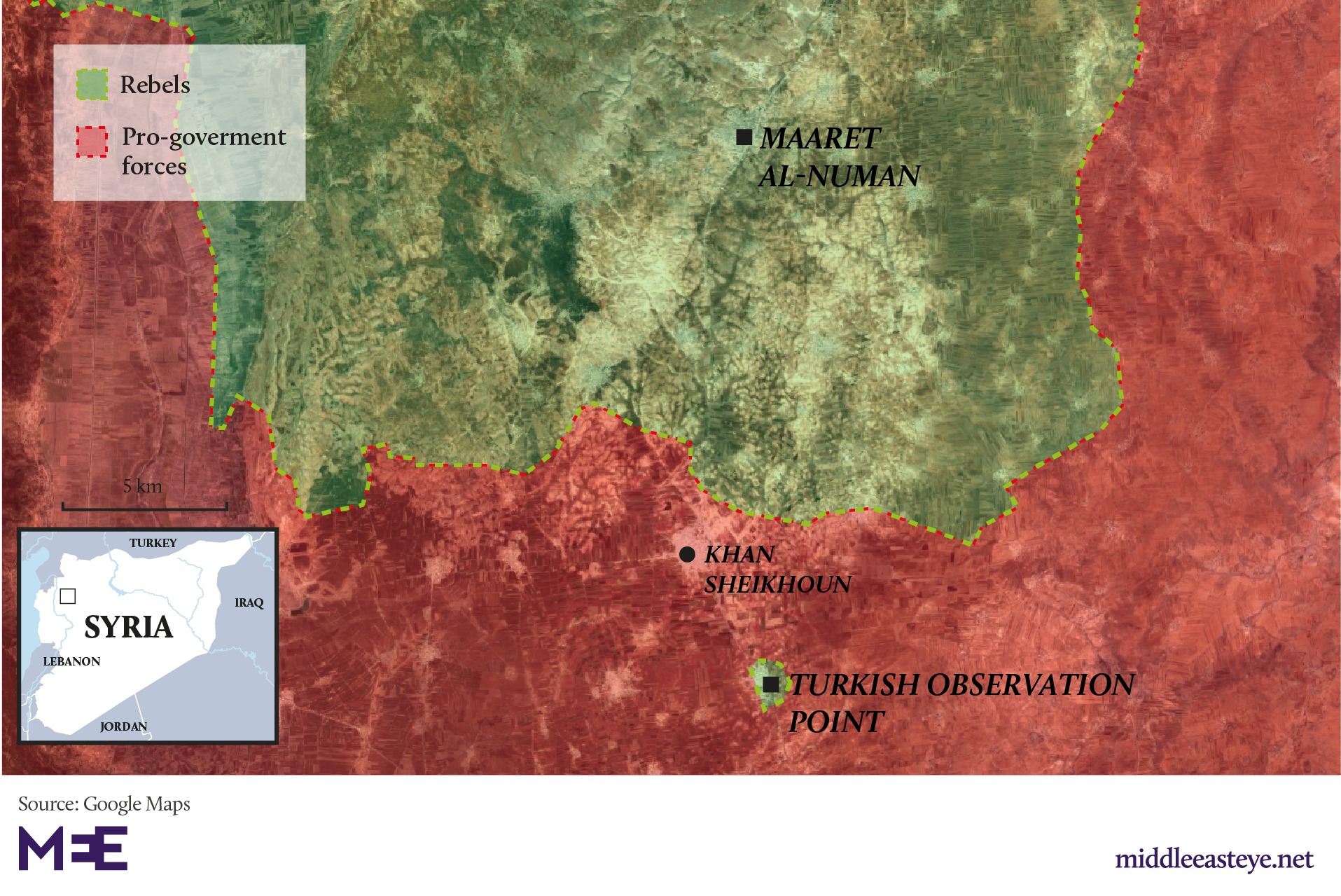 Turkish observation point map