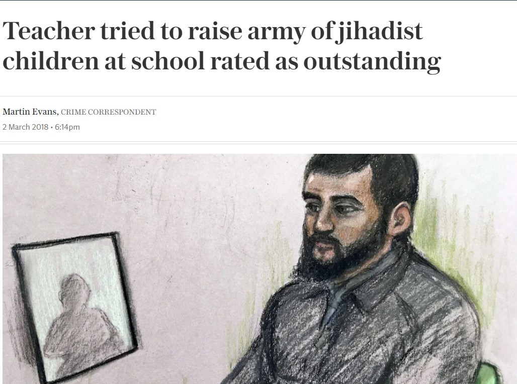 A report in The Telegraph about Lantern of Knowledge school on 2 March 2018 (Screengrab)