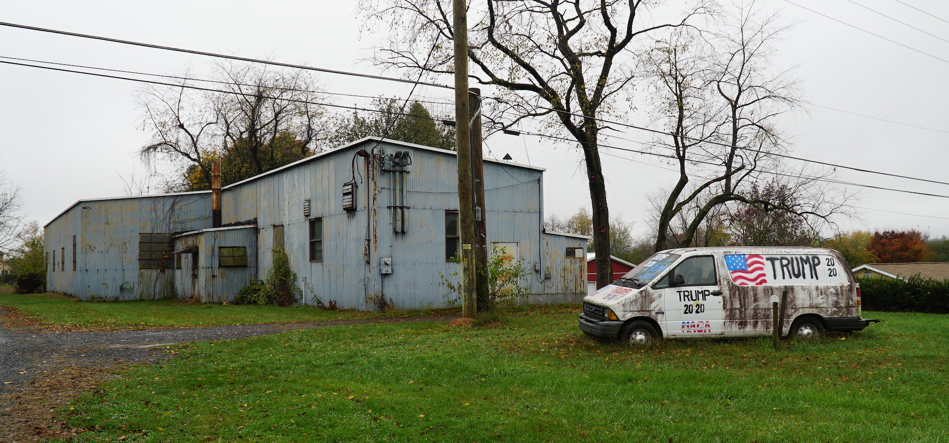 Large swathes of rural Pennsylvania are full of Trump signage (MEE/Azad Essa)
