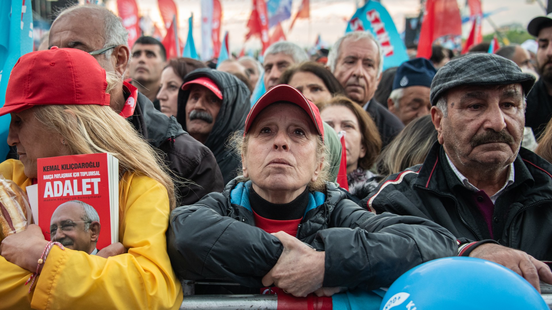 Turkey's opposition alliance leaders held a large political campaign rally in the Maltepe district for Istanbul, Turkey