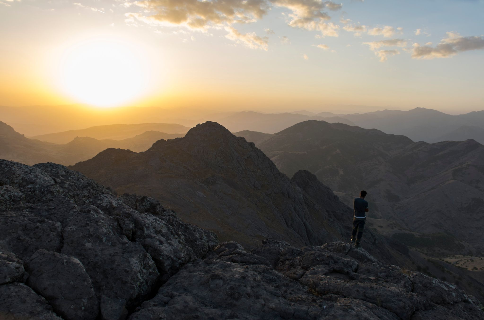 Murat Babyigit on Duzgun Baba mountain (MEE/Nick Ashdown)