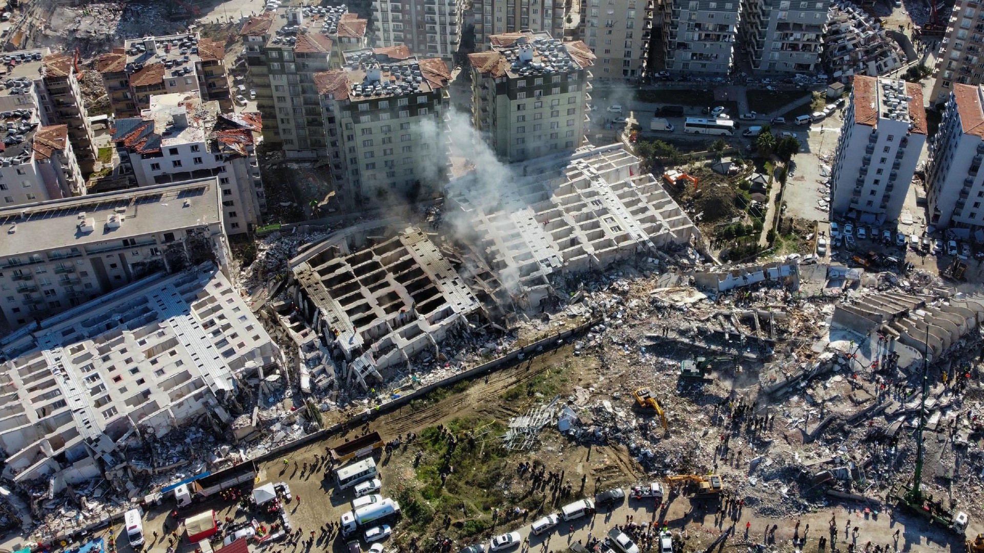 hatay province collapsed buildings