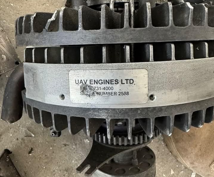A photo of a drone engine circulated by the Pakistani and international media last week. (Screengrab)