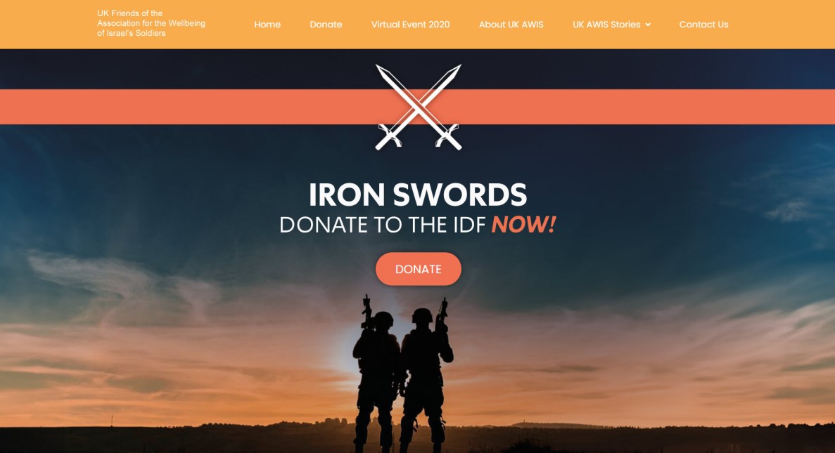 The homepage of UK-AWIS's website, as captured on 1 December 2023 (Screengrab)