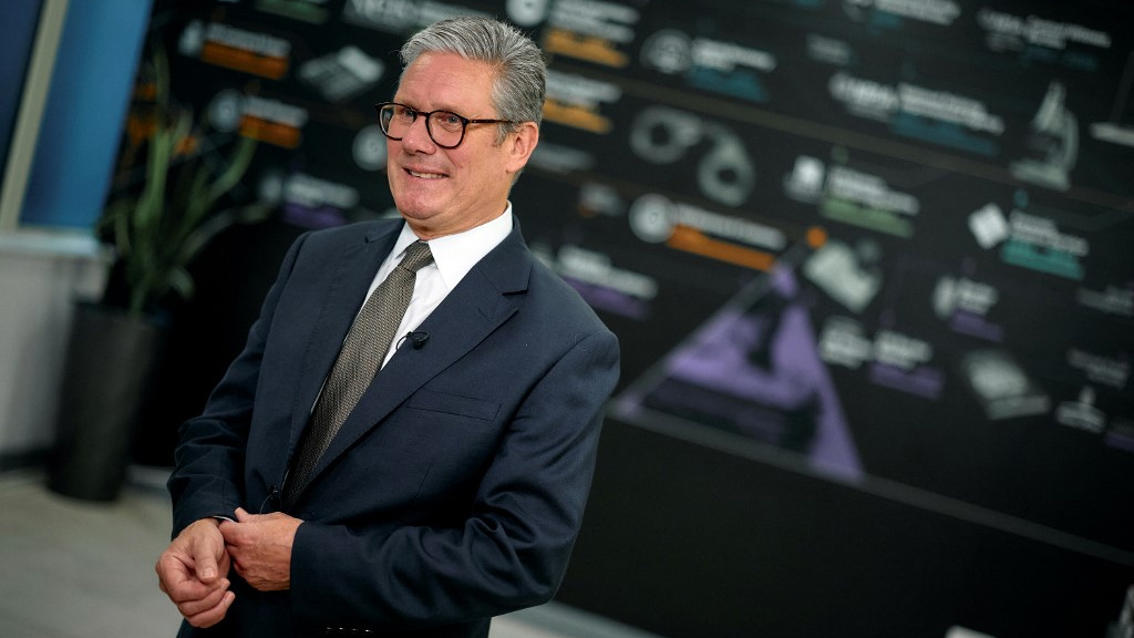 British Prime Minister Keir Starmer speaks during an interview with the BBC in London on 6 September 2024 (Benjamin Cremel/AFP)