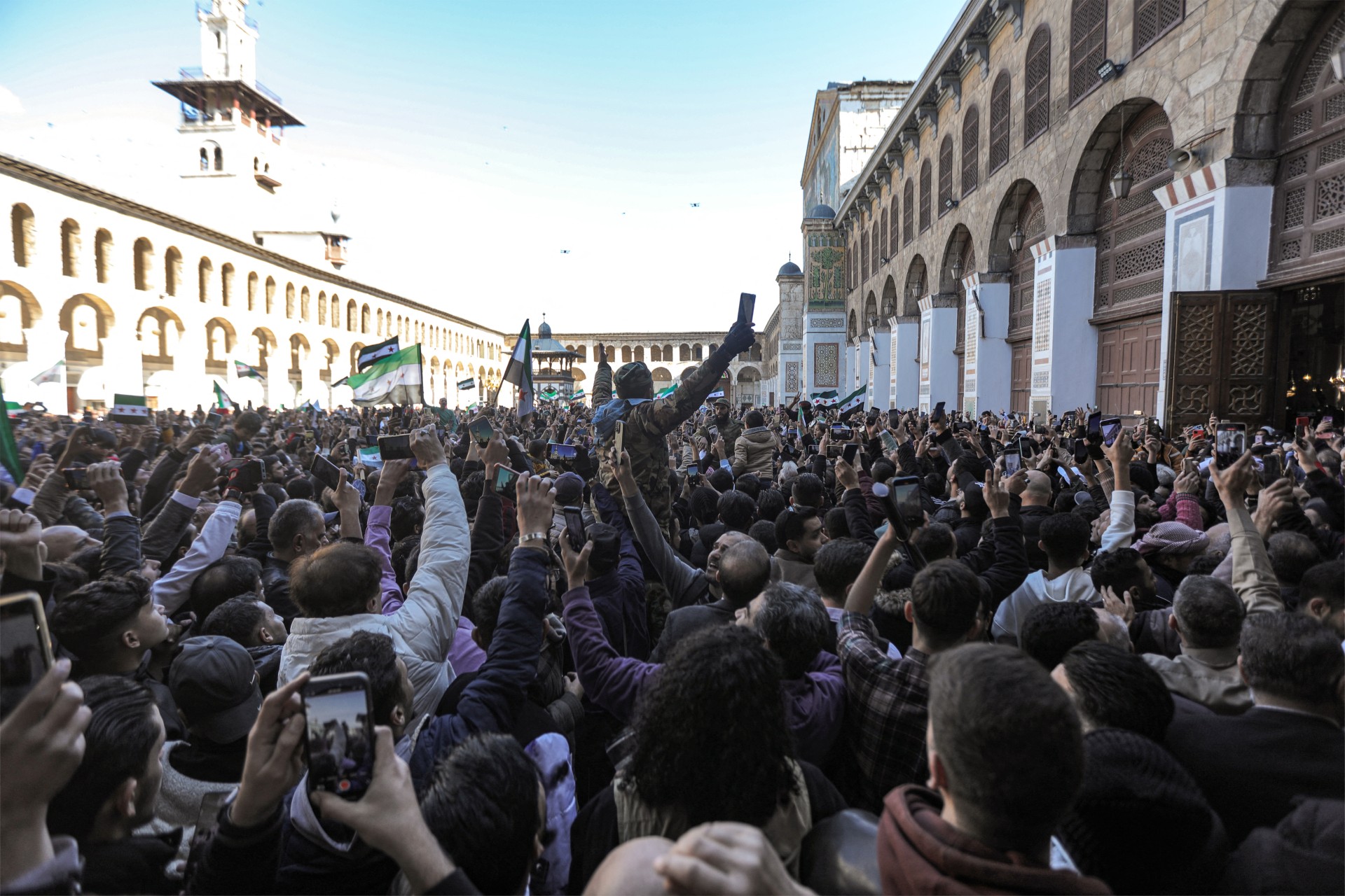 ummayad mosque friday prayer post assad