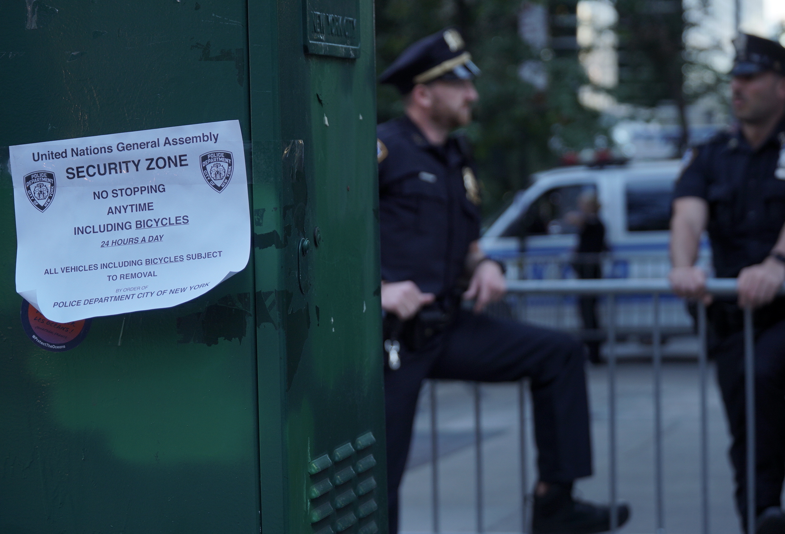 Up to 23 roads are impacted by the security detail related to the UN General Assembly [MEE/Azad Essa]