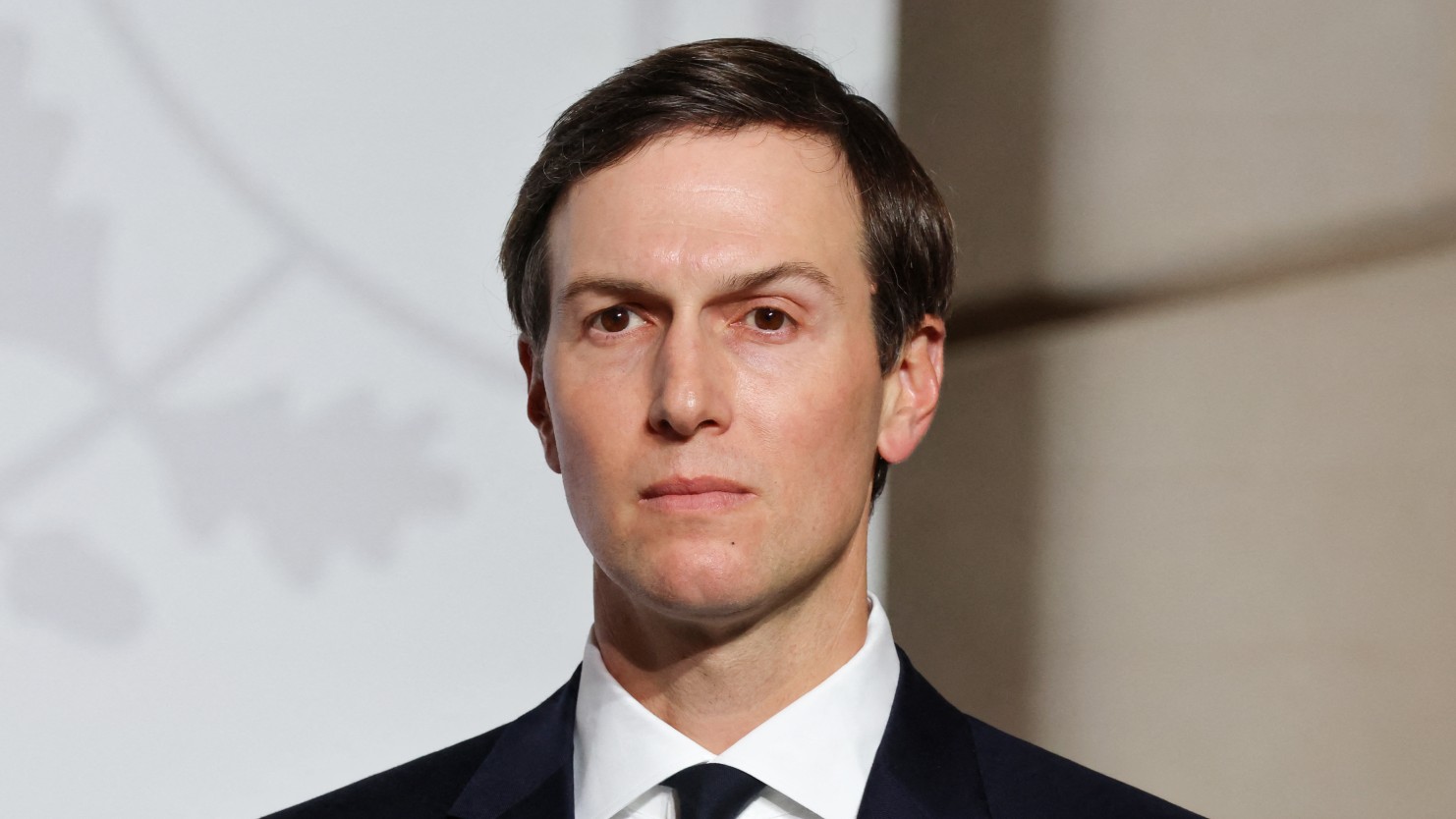 Jared Kushner looks on during a press conference at the Coalition of the Willing summit on security guarantees for Ukraine, at the Elysee Palace in Paris on 6 January 2026 (Ludovic Marin/AFP)