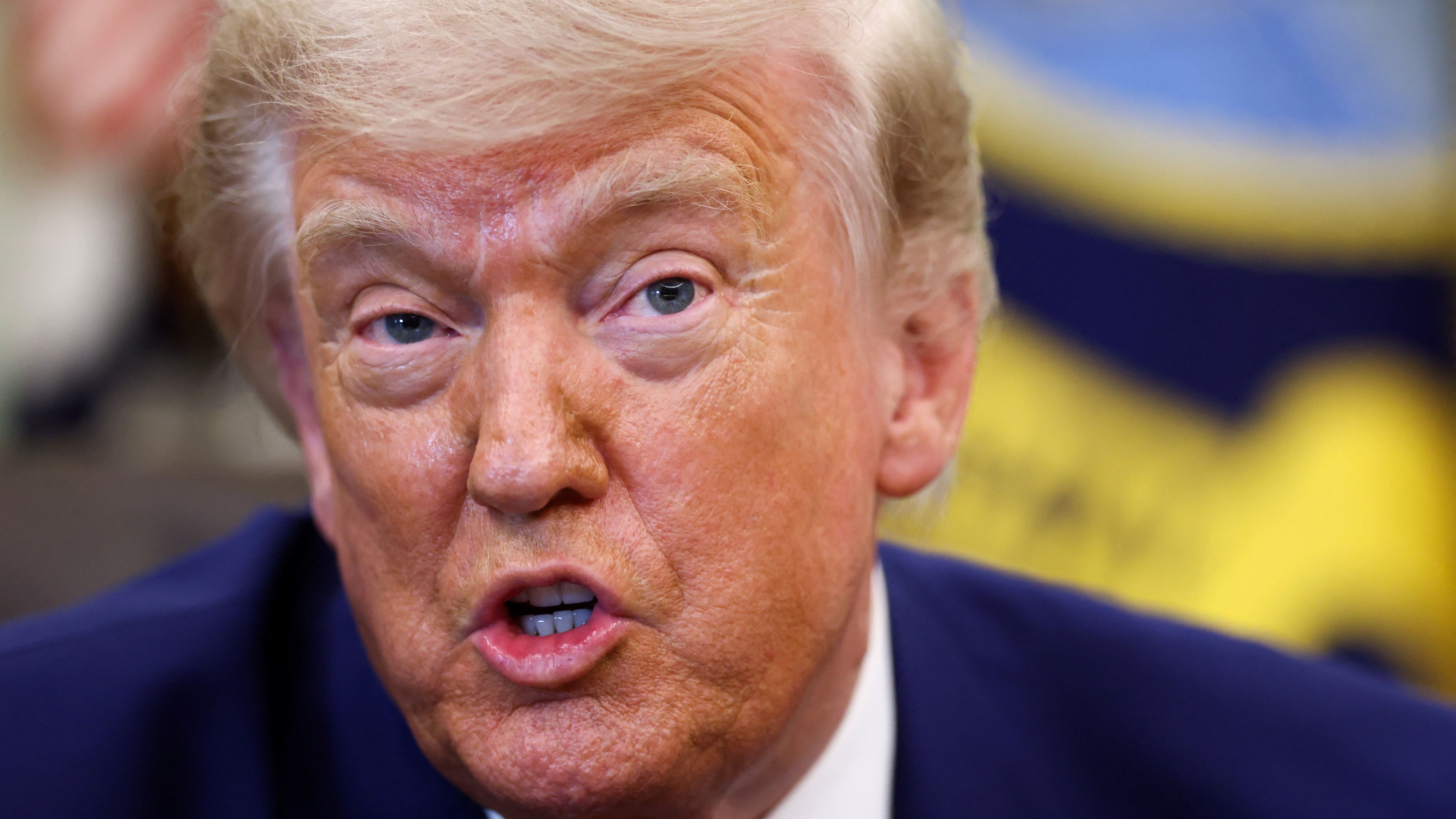 US President Donald Trump speaks to reporters after signing an executive order at the Oval Office of the White House, in Washington, D.C., 3 June, 2026 (Kevin Lamarque/Reuters)