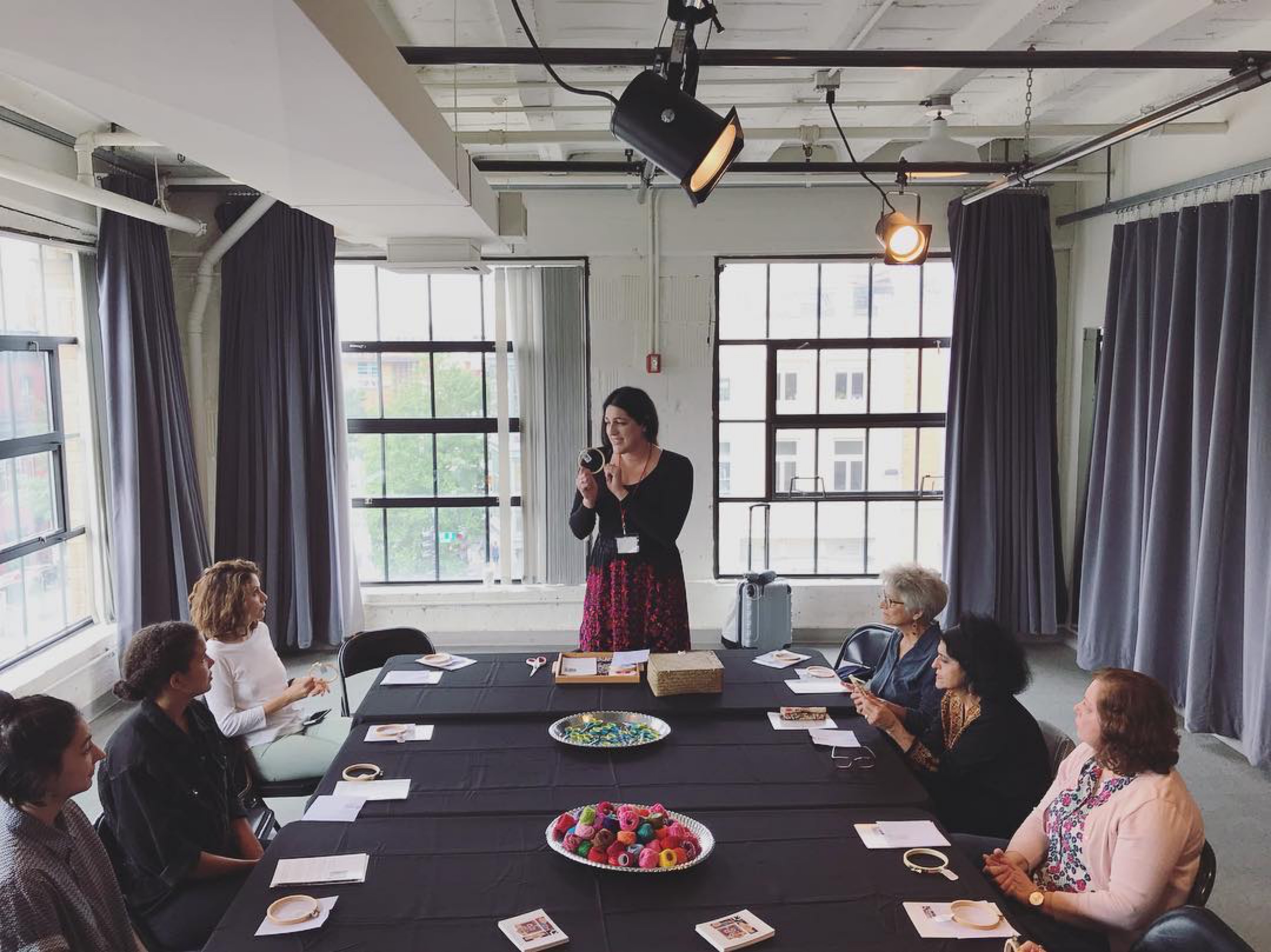 tatreez circle palestine usa embroidery 