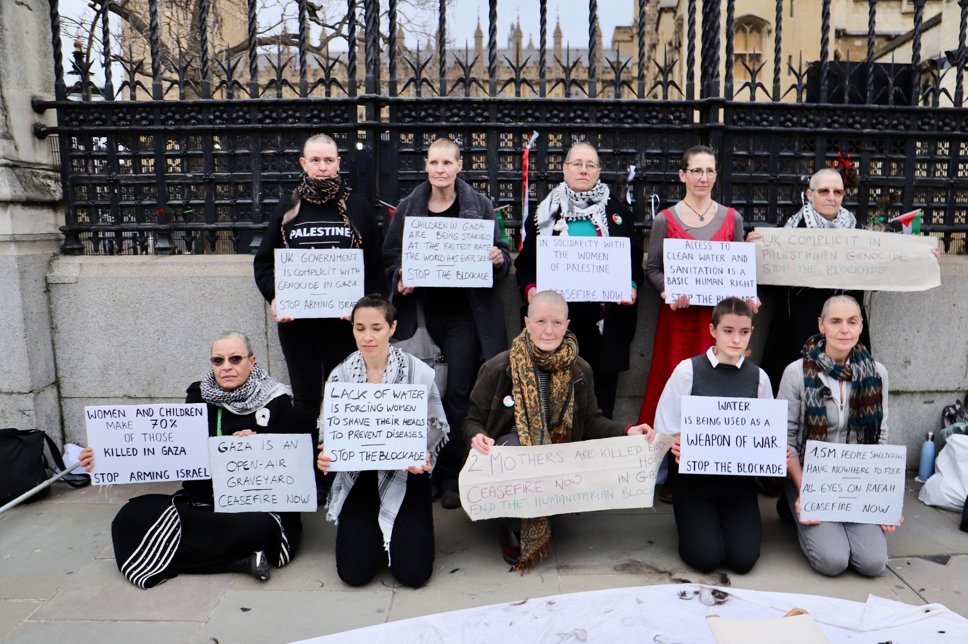 protest parliament london gaza