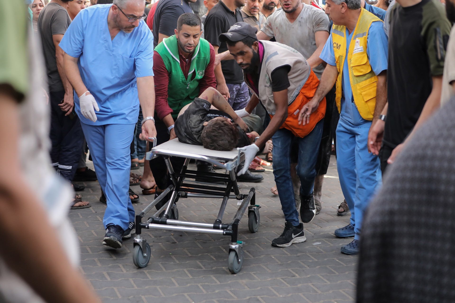 wounded palestinian al shifa hospital