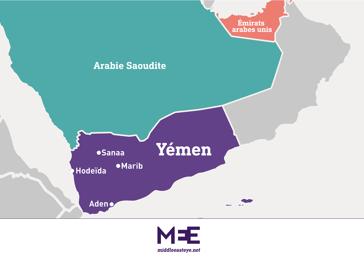 carte yémen marib
