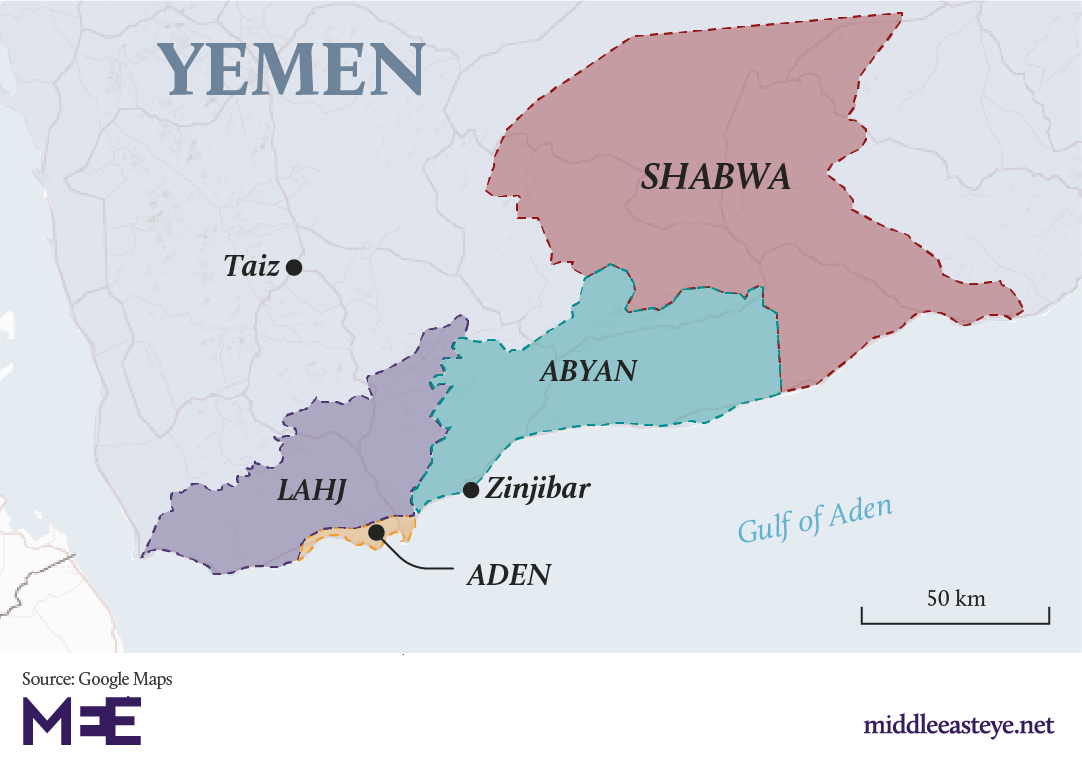 Yemen map