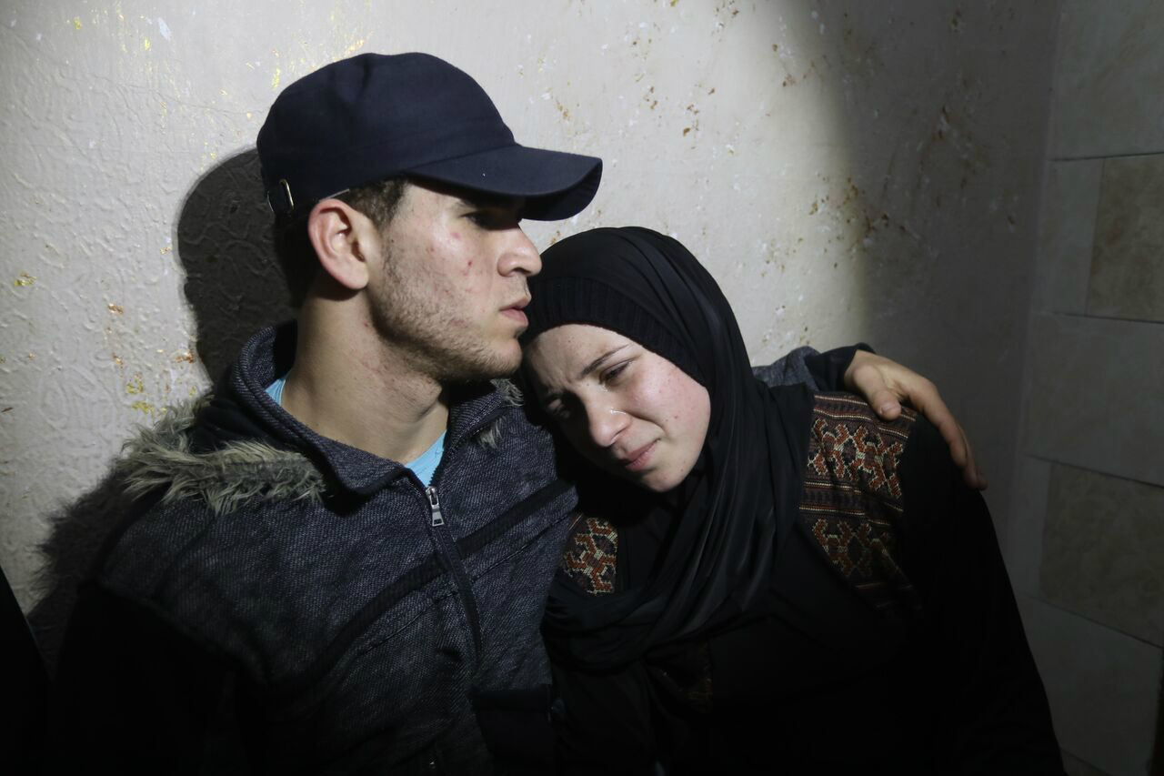 Nariman, Yousef's sister, said her brother was protesting against the unfair situation his family was living daily (MEE/Mohammed Asad)