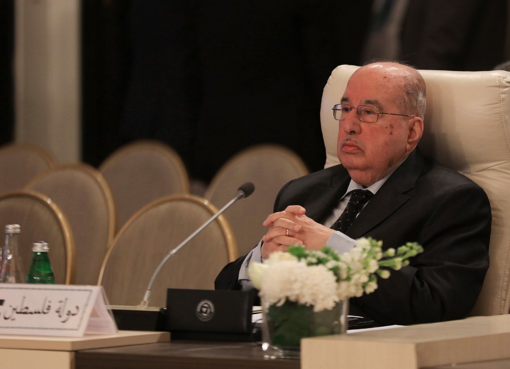 PNC chairman Salim Zanoun is pictured in Amman on 8 February (AFP)